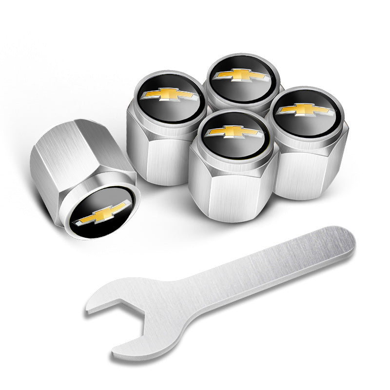 🔥Pokrovčki za ventile za avtomobilske pnevmatike (5 kosov + 1 ključ)-SI