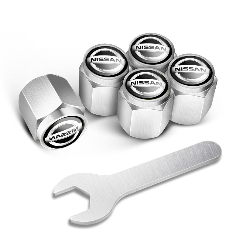 🔥Pokrovčki za ventile za avtomobilske pnevmatike (5 kosov + 1 ključ)-SI