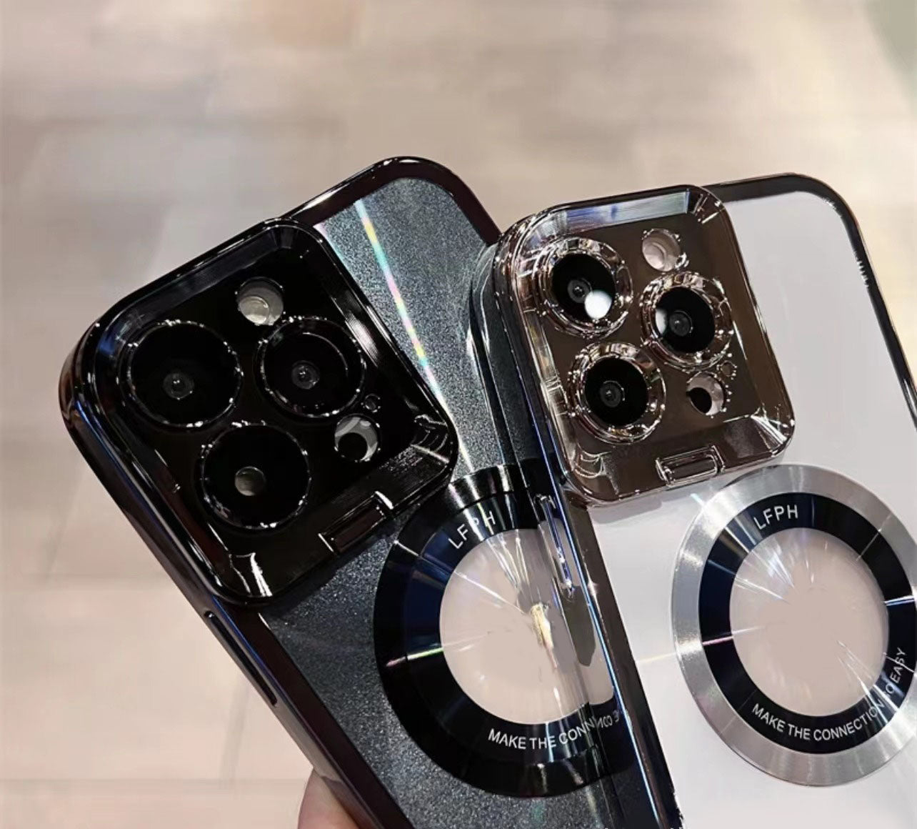 Magnetinis iPhone dėklas su objektyvo tvirtinimu