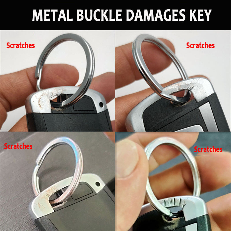 🎉Aukštos klasės natūralios odos automobilio raktų pakabukas-LT