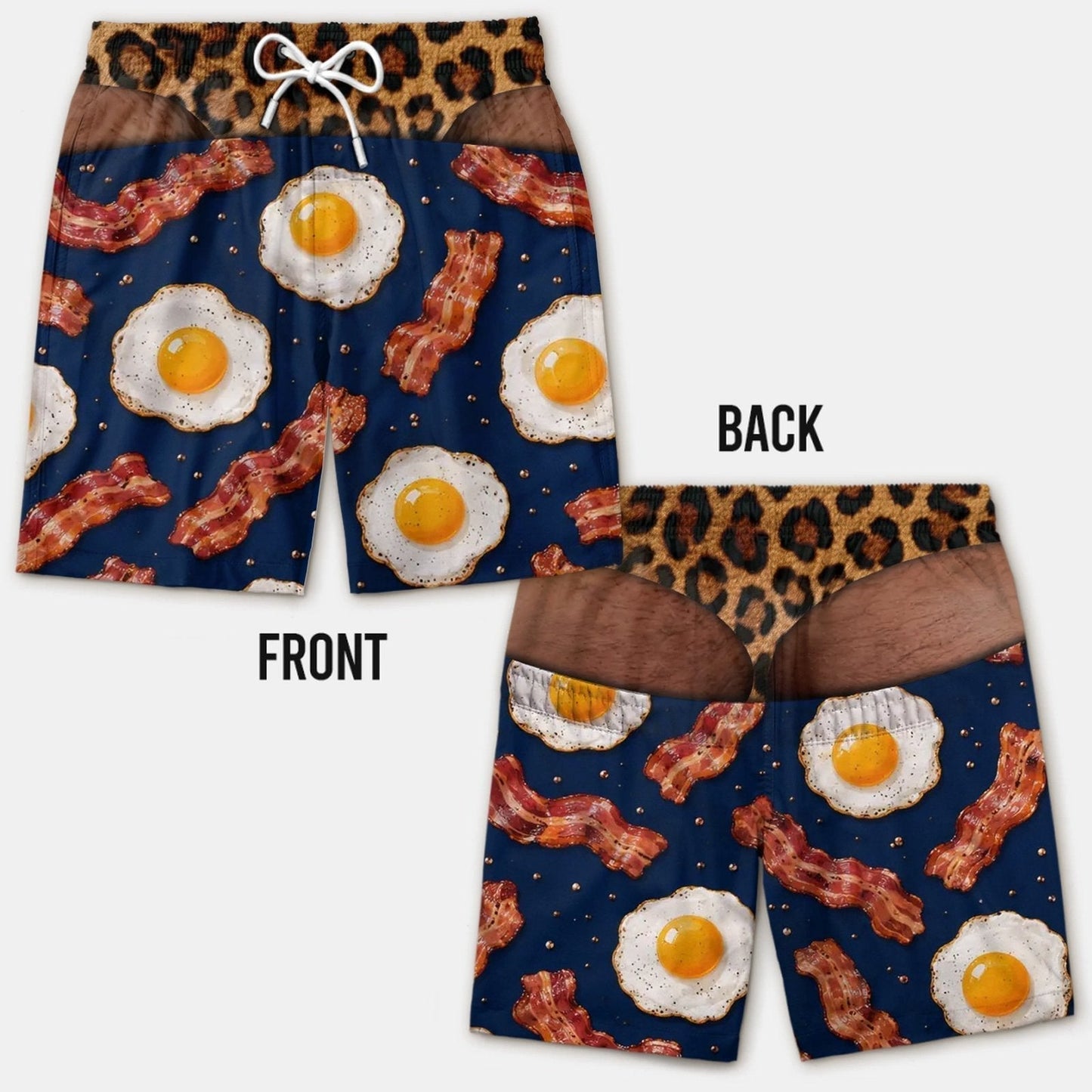 Smešne kopalke z lažno zadnjico - Novelty Prank Beach Shorts for Men-SI