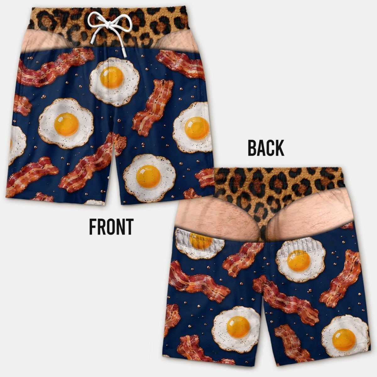 Smešne kopalke z lažno zadnjico - Novelty Prank Beach Shorts for Men-SI
