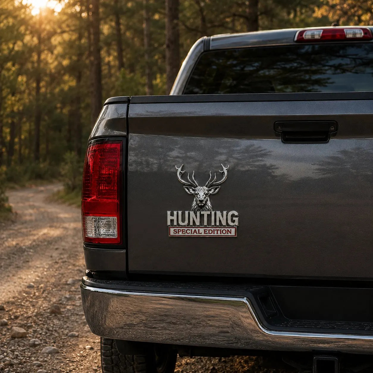 🦌 HUNTING Special Edition - 3D kromiran kovinski emblem za vaš avto-SI