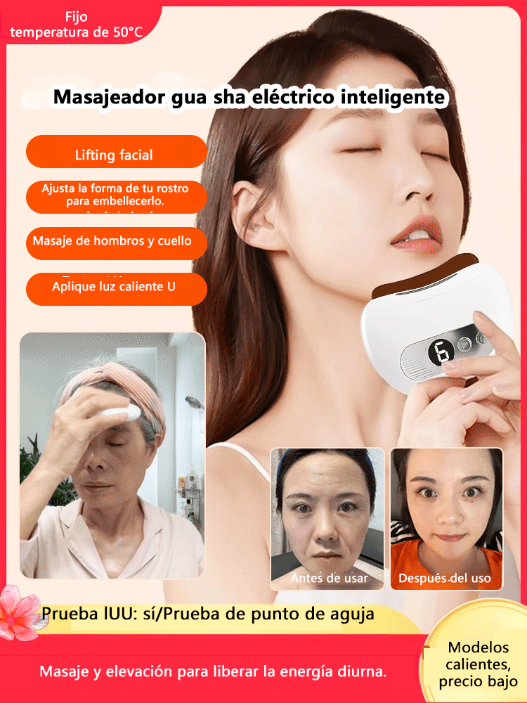 El dispositivo eléctrico inteligente gua sha alivia la fatiga facial-ES 