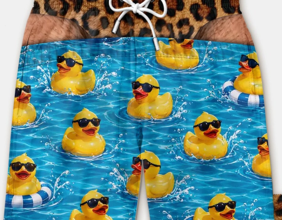 Smešne kopalke z lažno zadnjico - Novelty Prank Beach Shorts for Men-SI
