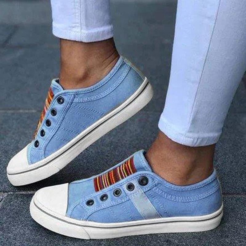 Novi poletni ortopedski čevlji 2025 Vintage Denim Slip On-SI