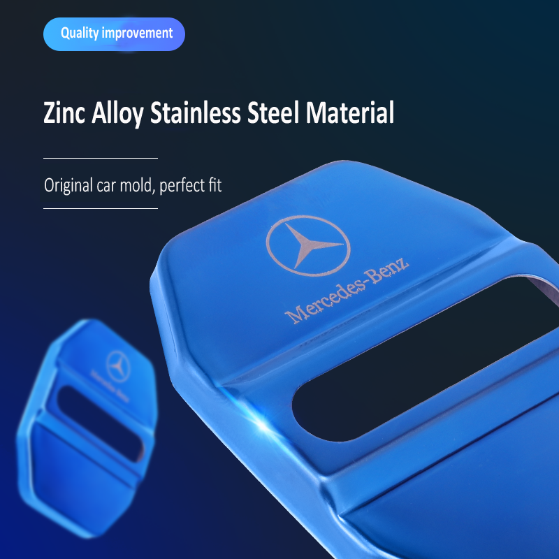 Karštas išpardavimas ✨50% nuolaida ✨Nerūdijančio plieno antikorozinis automobilio durelių spynos apsauginis dangtelis 🔥4 vnt. 🔥-LT