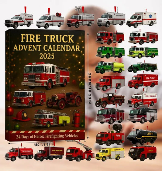 🚒🔥ADVENTNI KOLEDAR GASILSKIH VOZIL 2025🎁🌲--SI