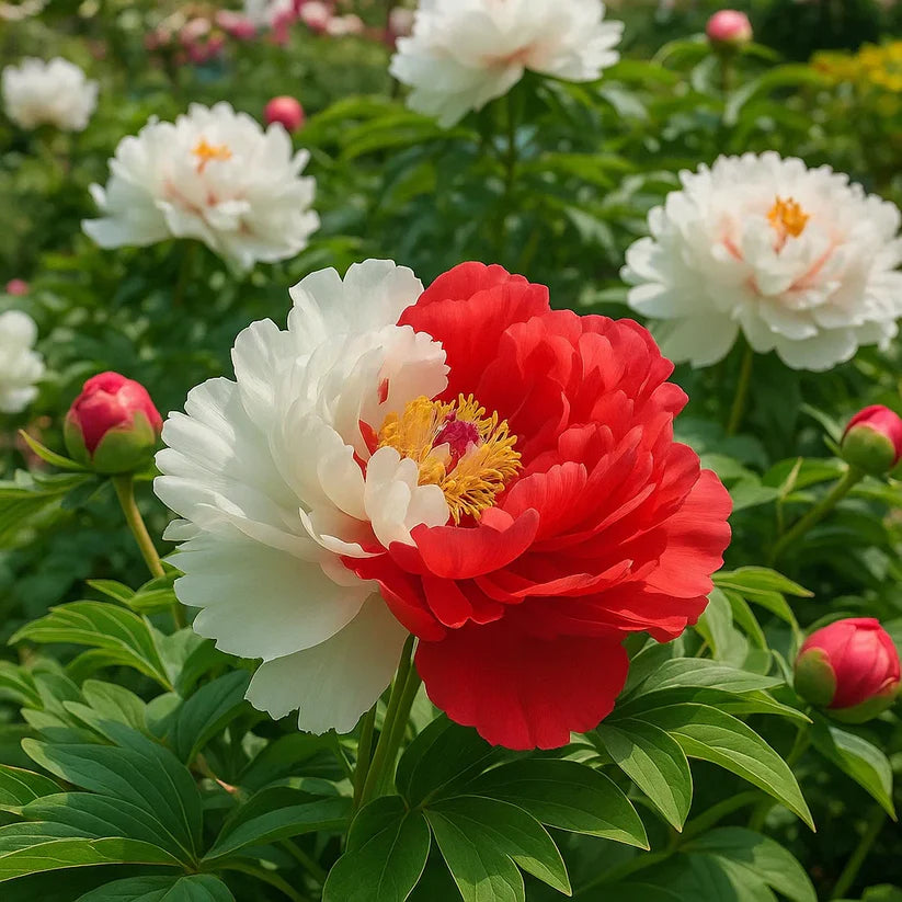 🌸 Διπλά αναρριχώμενη παιώνια, ένα ανθεκτικό στον παγετό πολυετές φυτό κήπου για εσωτερική και εξωτερική ομορφιά-GR