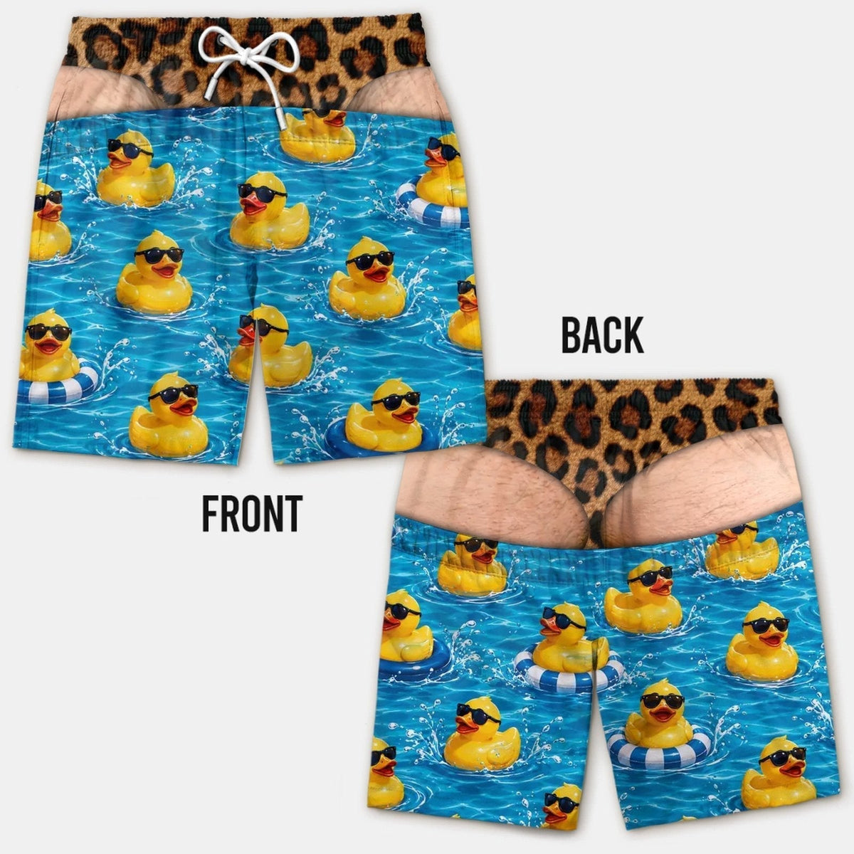 Smešne kopalke z lažno zadnjico - Novelty Prank Beach Shorts for Men-SI