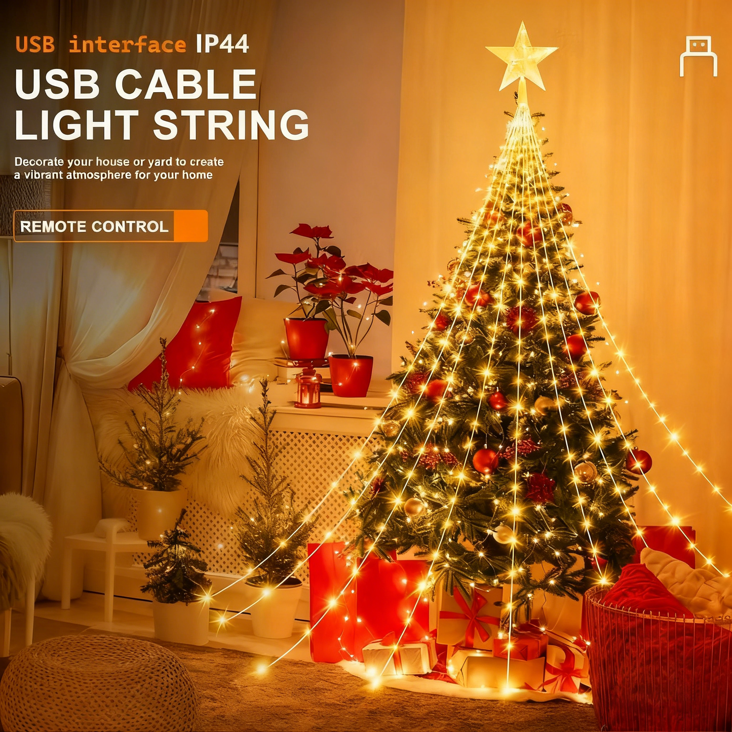 🎁Zgodnja praznična razprodaja 50 % POPUSTA🎄Božične lučke Starlight Cascade-SI