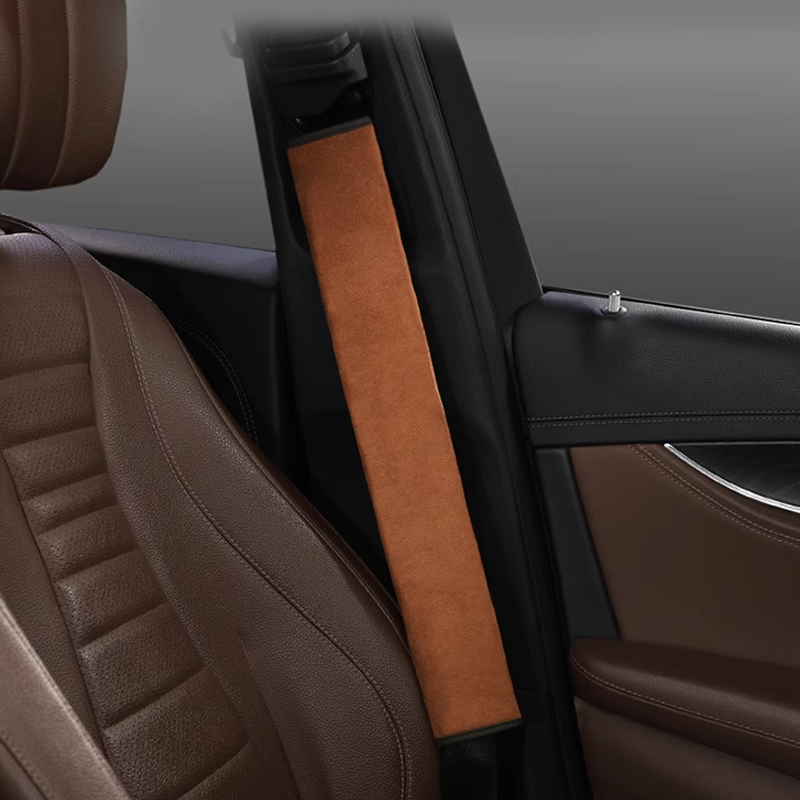 „SilkLeather“ saugos diržo užvalkalas – kaklo apsauga ir logotipo parinktis-LT