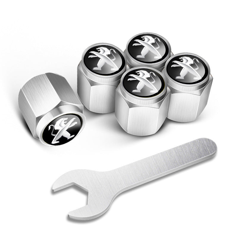 🔥Pokrovčki za ventile za avtomobilske pnevmatike (5 kosov + 1 ključ)-SI