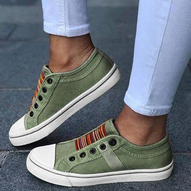 Novi poletni ortopedski čevlji 2025 Vintage Denim Slip On-SI