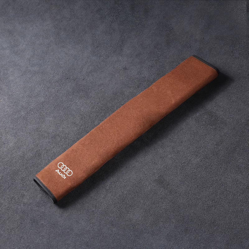 „SilkLeather“ saugos diržo užvalkalas – kaklo apsauga ir logotipo parinktis-LT