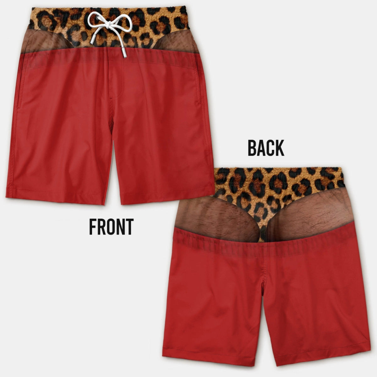 Smešne kopalke z lažno zadnjico - Novelty Prank Beach Shorts for Men-SI