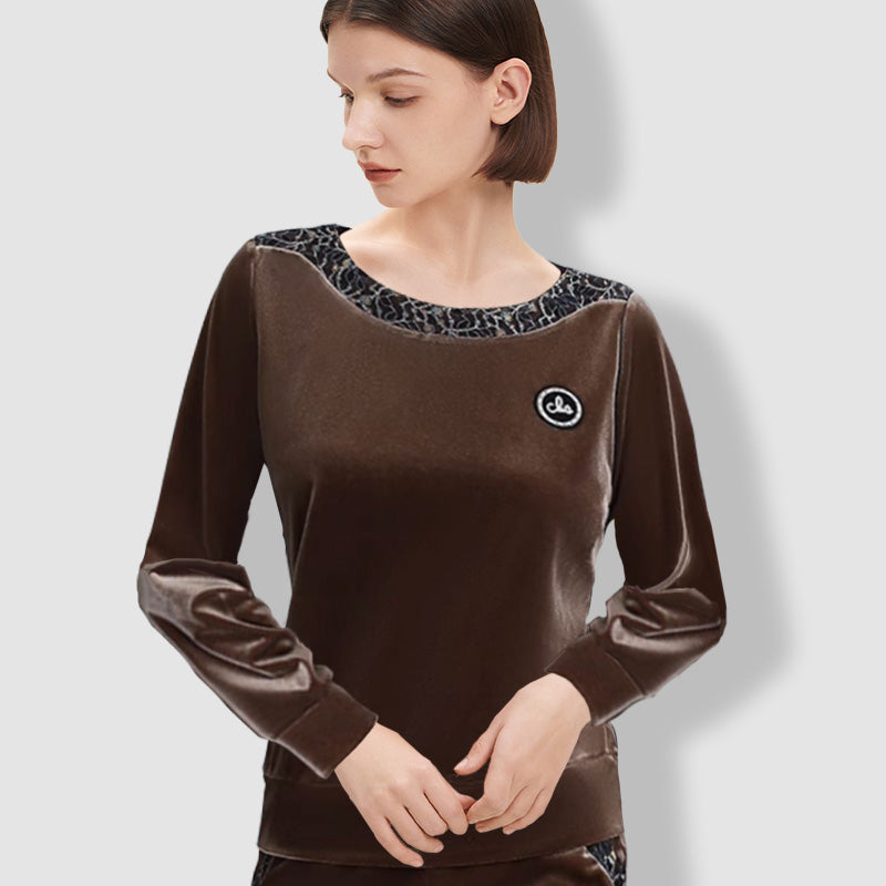 🎁Το καλύτερο δώρο για αυτήν🎁 Γυναικεία μαλακή μακρυμάνικη φόρμα με παντελόνι 