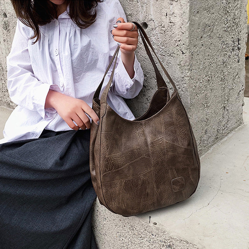 【🎊2025 Novi izdelki】👜Ženske vintage torbe za čez ramo iz mehkega usnja velike prostornine-SI