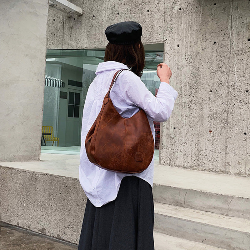 【🎊2025 Novi izdelki】👜Ženske vintage torbe za čez ramo iz mehkega usnja velike prostornine-SI