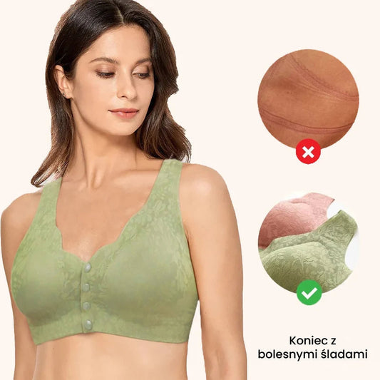 🩱 Seksi, dihajoč in udoben čipkast nedrček velike velikosti z gumbi