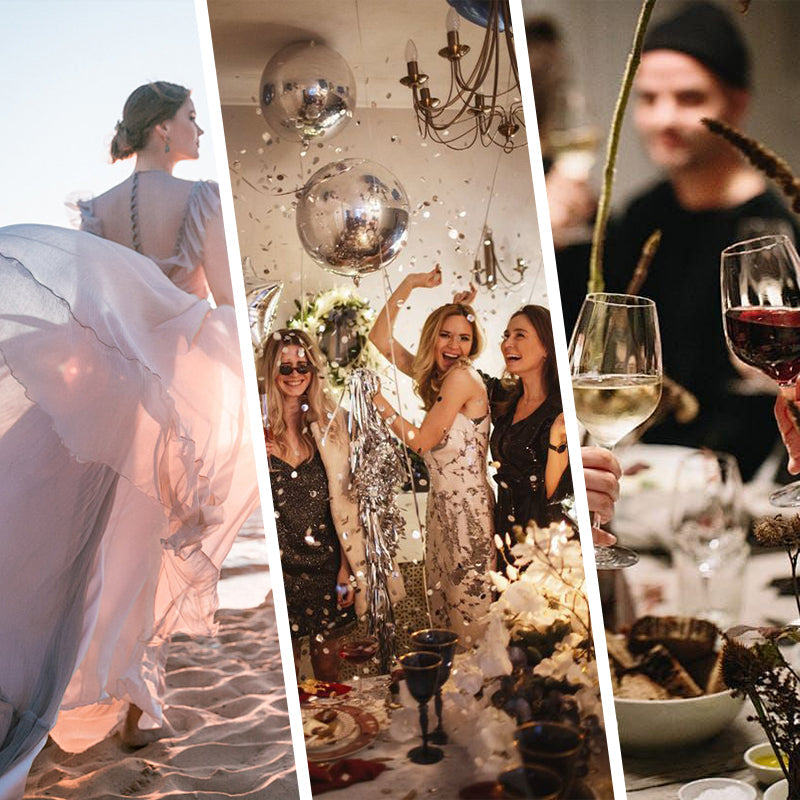 ✨【Lieknėjimo burtininkas】Moteriška suknelė be petnešėlių✨ | Patrauklus dizainas be petnešėlių | Klojuotos detalės | Iškirptas plyšys, patogios ilgos rankovės-LT