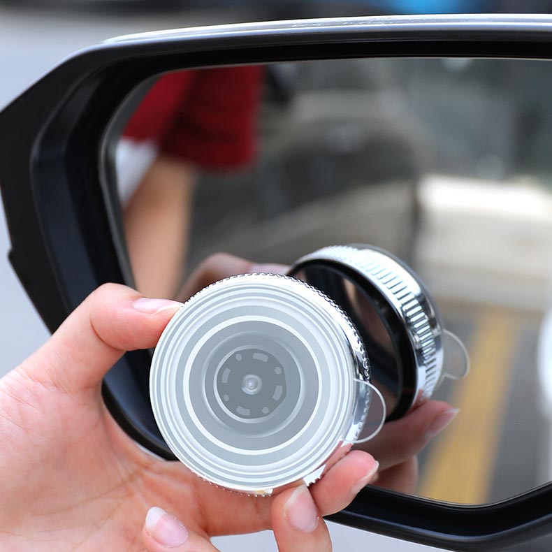 👍Povečajte varnost vožnje🚗Ogledalo za mrtvi kot s priseskom-SI