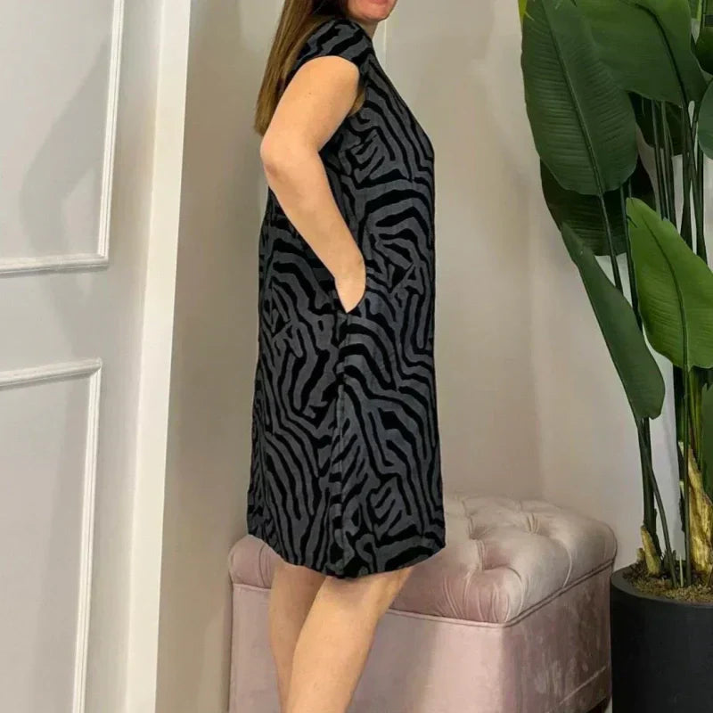 🎁2025 m. bohemiškos vintažinės raštuotos laisvalaikio suknelės👗-LT