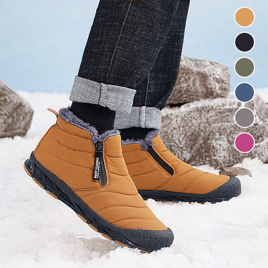 Botas de nieve nepralaidus y cálidas de invierno con forro de piel sintítica.-ES