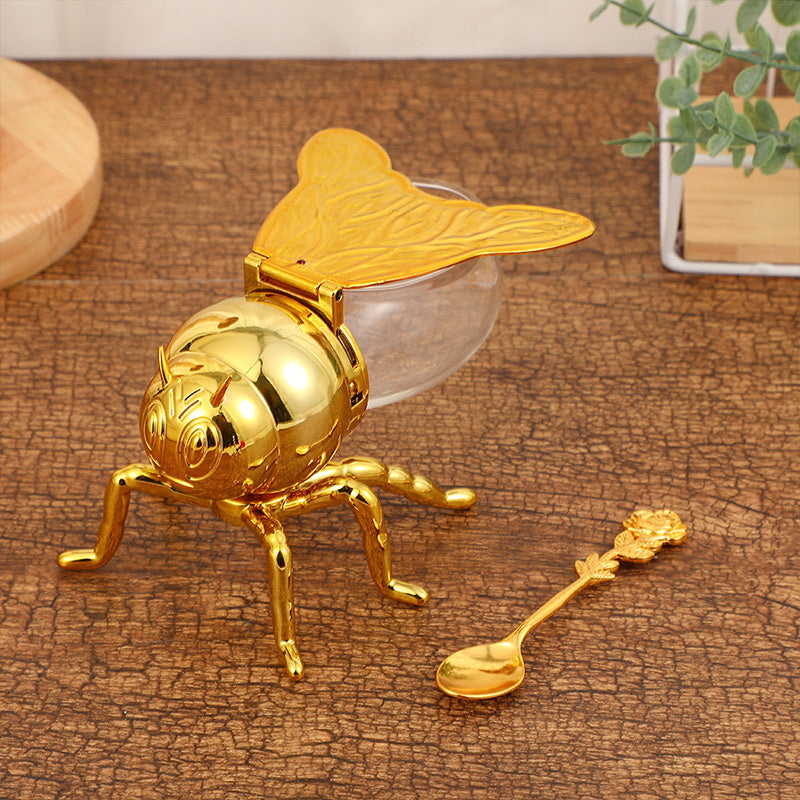 🍯Δημιουργικό ρετρό βάζο μελιού σε σχήμα μέλισσας-GR