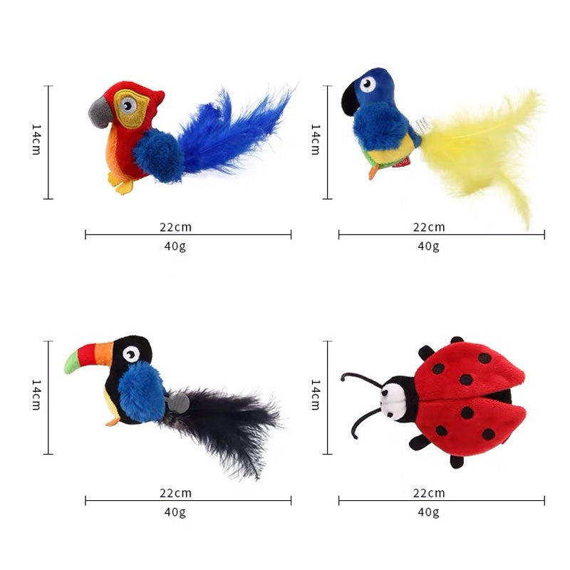 🐱 POSODOBLJENA IGRAČA ZA MAČKE Z LIČCI🐦-SI