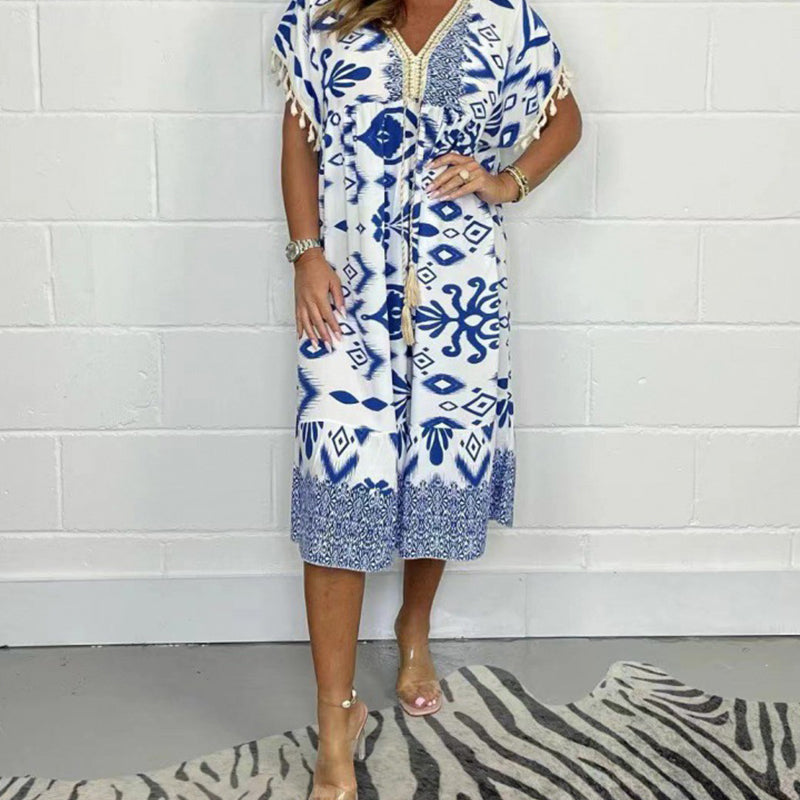 【S-4XL】💃Ilga suknelė su kutais-LT