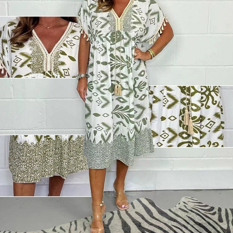 【S-4XL】💃Ilga suknelė su kutais-LT