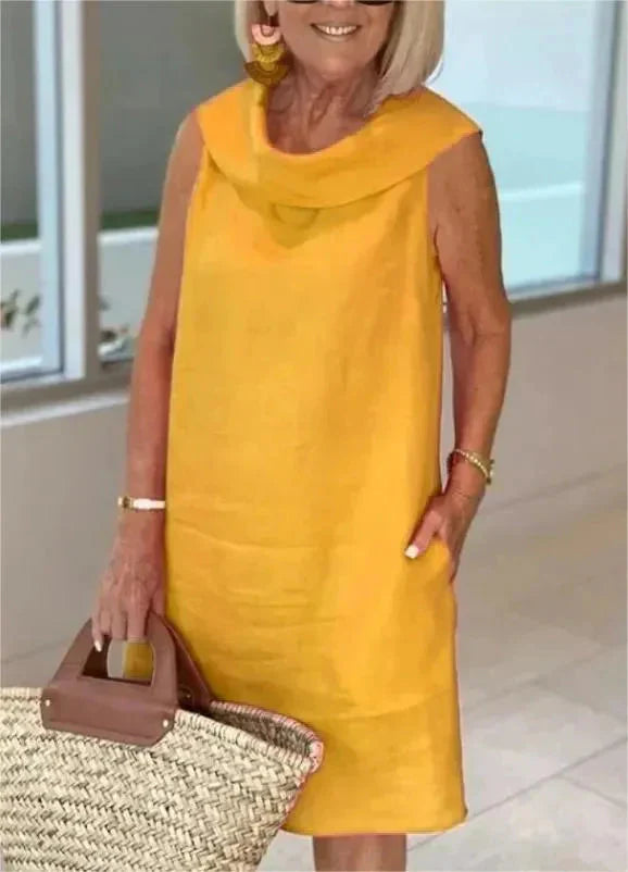 💖Omejena prodaja, 49 % CENEJE💖Poletna obleka z naboranim ovratnikom-SI