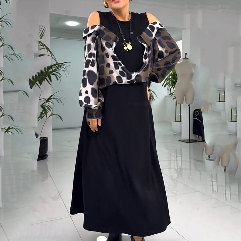💐2025 Išskirtinė suknelė be petnešėlių su leopardo raštu【S-4XL】-LT