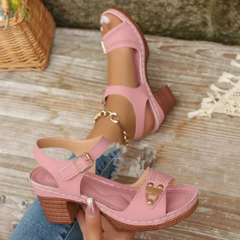 【EU 36-43】👡Poletni ženski sandali z debelo peto-SI