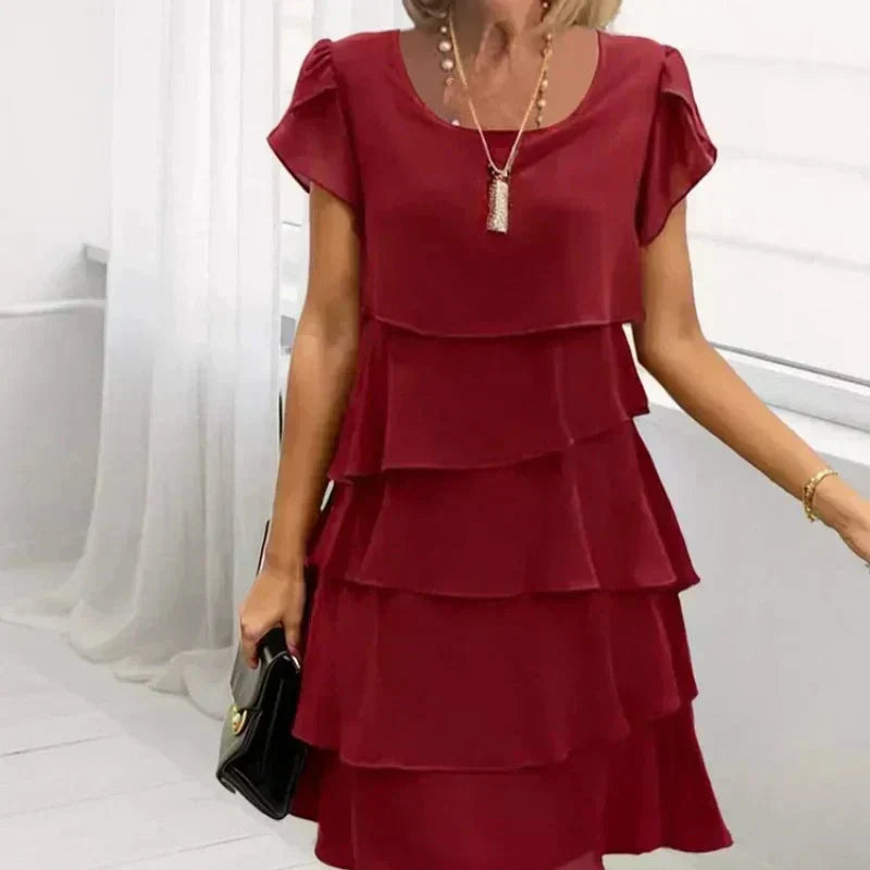 🔥 Laisvalaikio suknelė moterims su raukiniais-LT