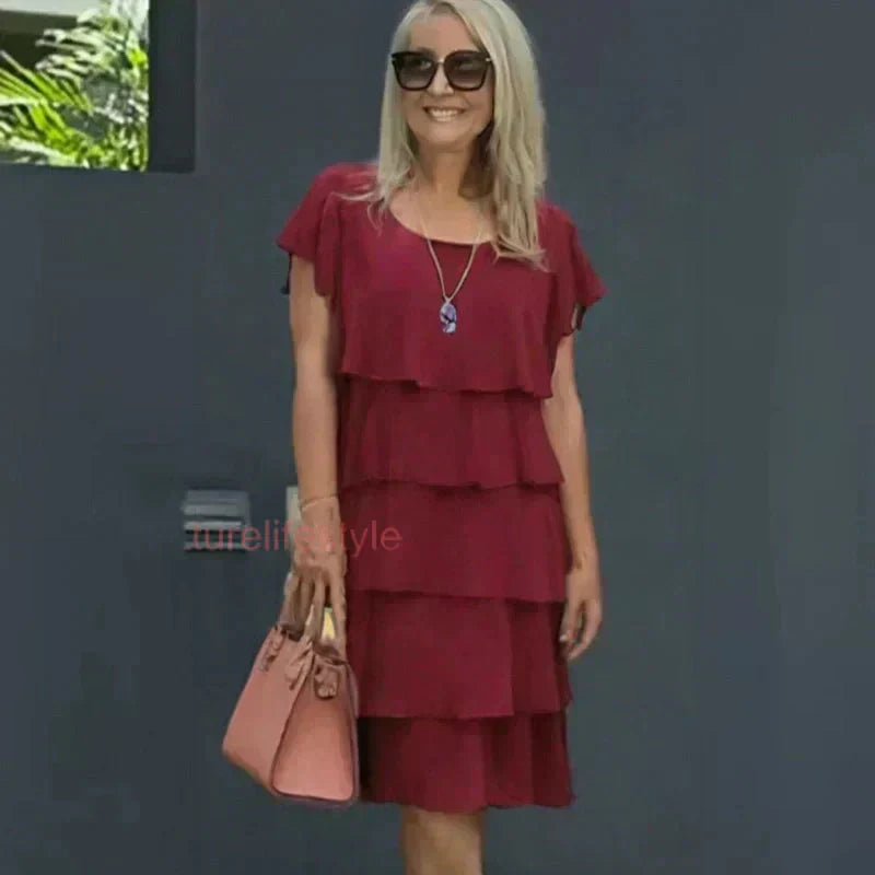 🔥 Laisvalaikio suknelė moterims su raukiniais-LT