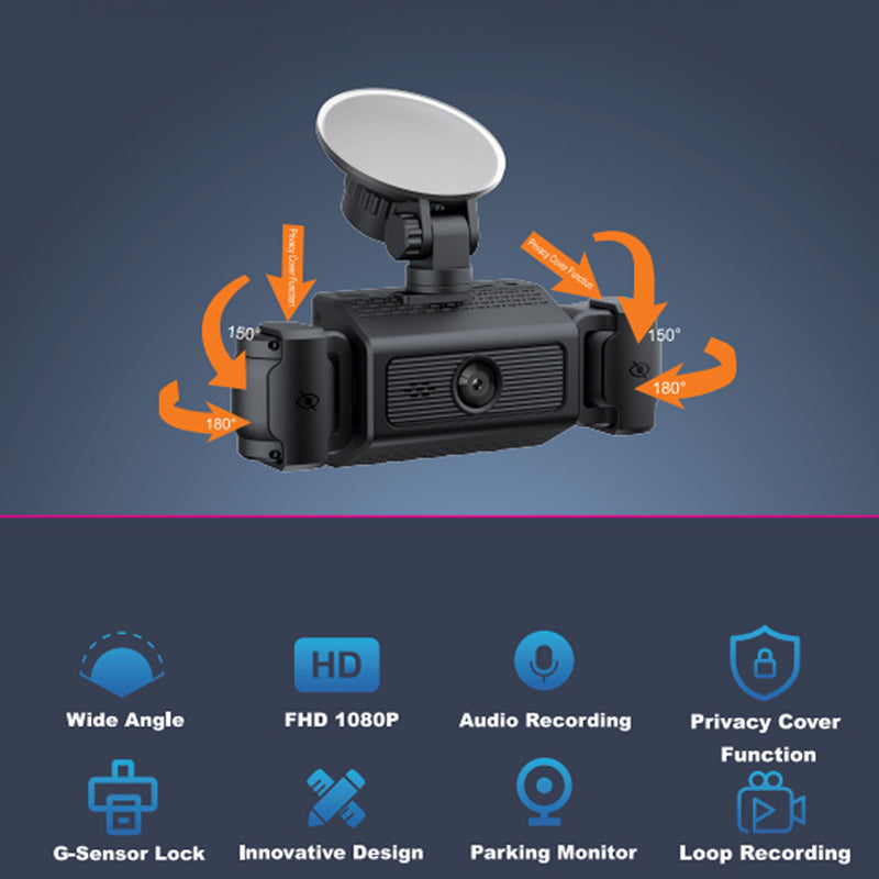 🔥4 kanalų HD automobilio kamera su naktiniu matymu-LT