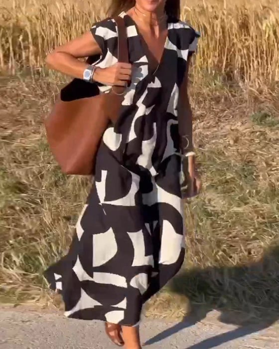 💕Suknelė be rankovių su V formos iškirpte-LT