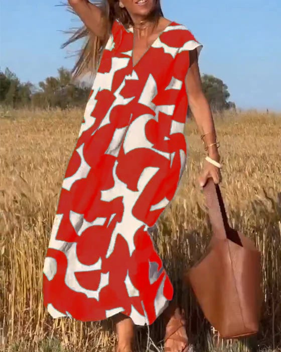 💕Suknelė be rankovių su V formos iškirpte-LT