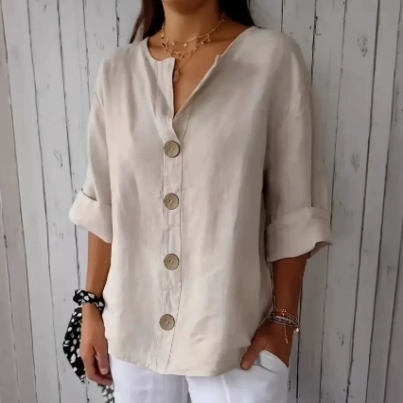 🔥Laisva moteriška palaidinė su sagomis-LT