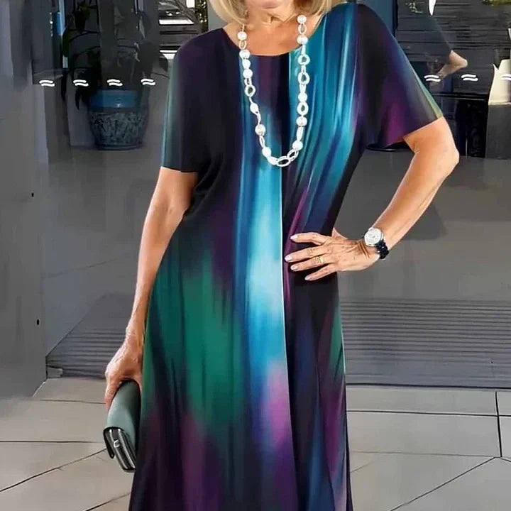 Moteriška Colorblock klostuota suknelė-LT