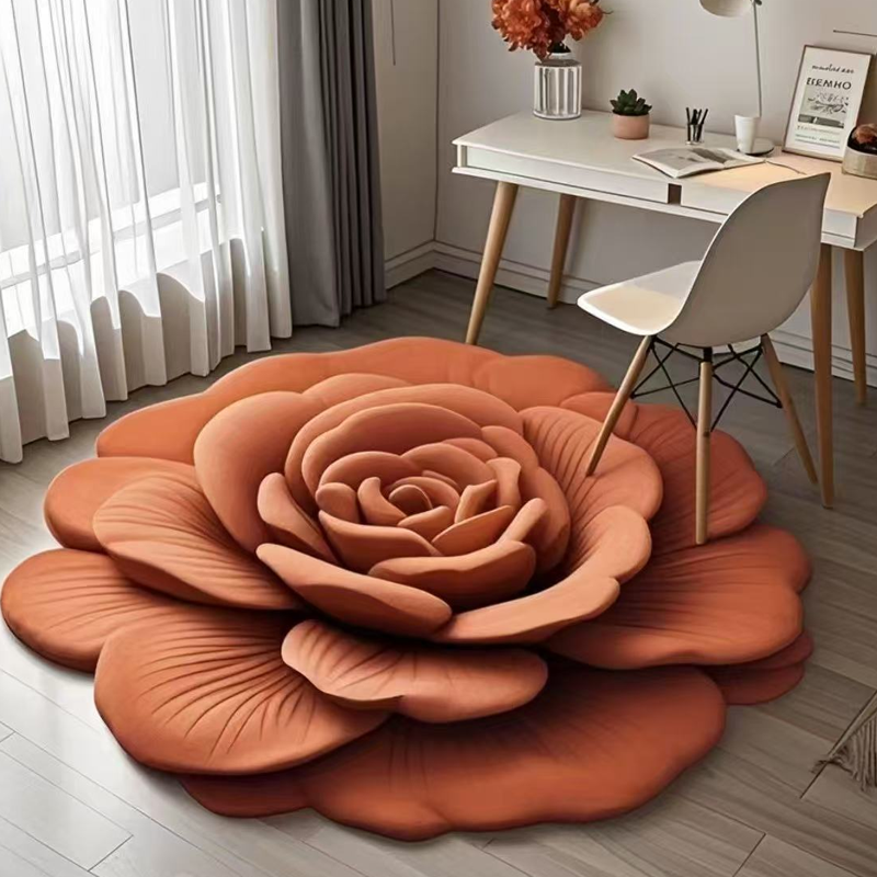 🔥 Oferta especial 🌺 Alfombra de suelo de tierra de diatomeas con diseño floral-ES