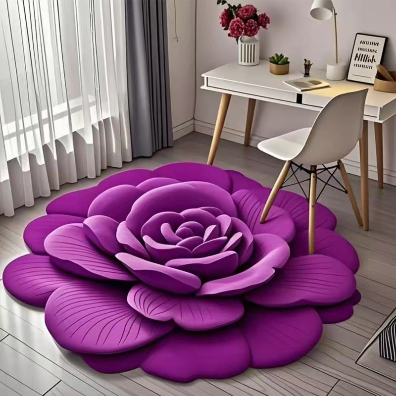 🔥 Oferta especial 🌺 Alfombra de suelo de tierra de diatomeas con diseño floral-ES