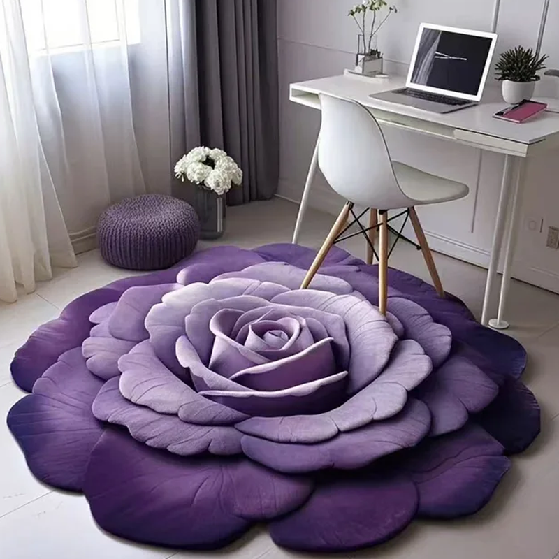 🔥 Oferta especial 🌺 Alfombra de suelo de tierra de diatomeas con diseño floral-ES