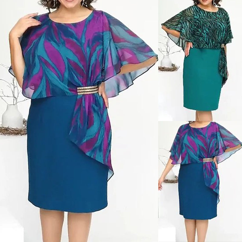 💝Elegantiška moteriška šifono suknelė-LT