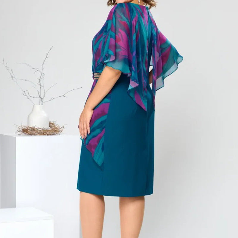 💝Elegantiška moteriška šifono suknelė-LT