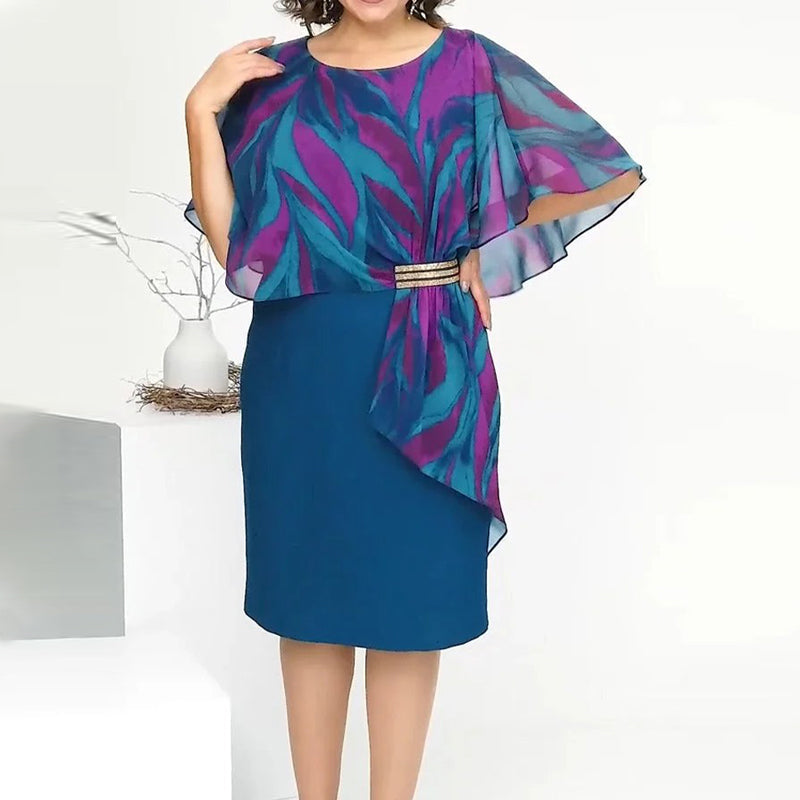 💝Elegantiška moteriška šifono suknelė-LT