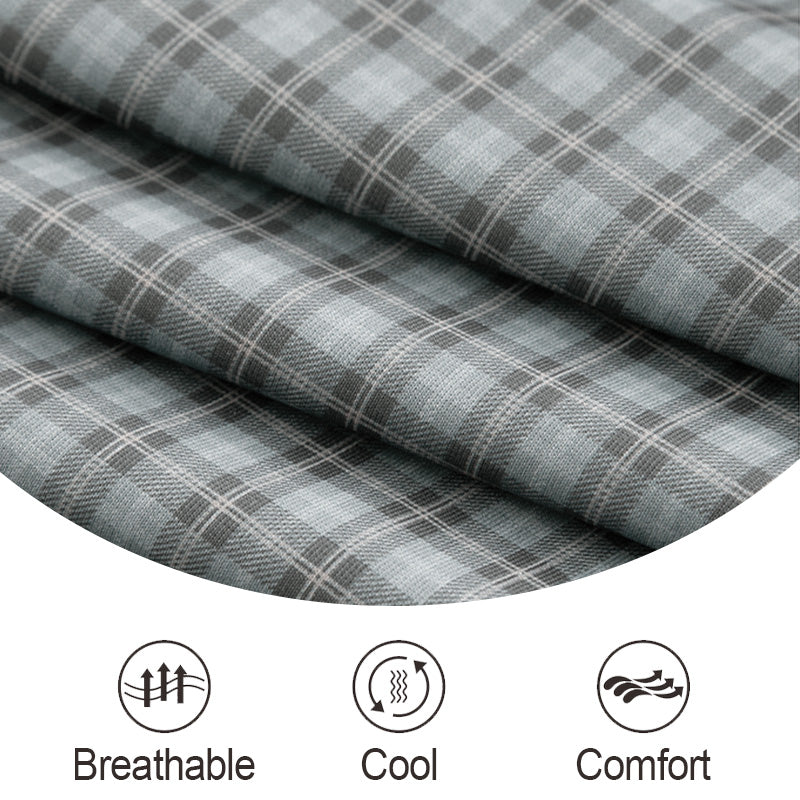 🍃Ανδρικό casual καρό πουκάμισο με κοντό μανίκι-GR