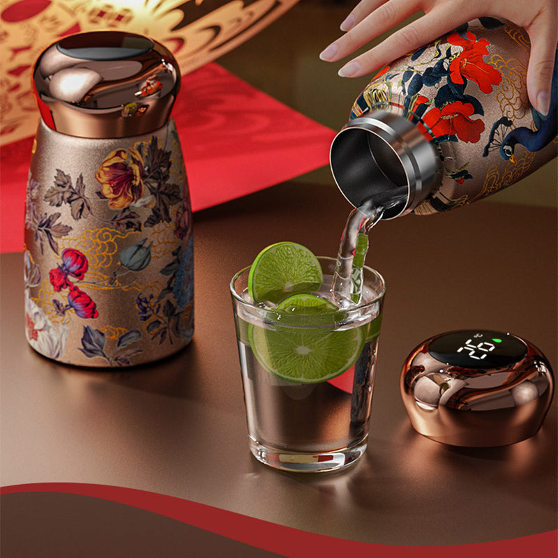 🧉Vintažinis nešiojamas išmanusis izoliuotas puodelis-LT